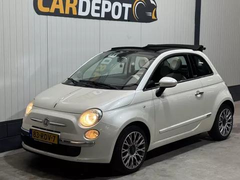 Fiat 500 C 0.9 TwinAir Lounge Zeer netjes Cabrio Airco DB ketting pas vervangen.