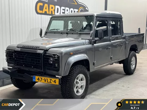 Land Rover Defender 2.4 TD 130" S Crew Cab Rondom Led, alle vloeistoffen vervangen, nieuwe motor, Grijs kenteken, Aircom koppeling massavliegwiel nieuw.