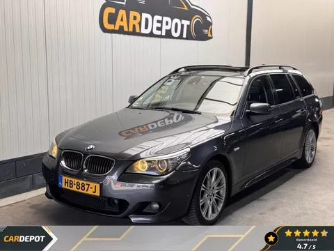 BMW 5-serie Touring 525xi High Executive ALLE OPTIES HUD PANO ACC SOFTCLOSE STOELVENT. ETC ETC.
